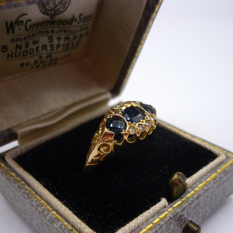 Antique Gemstone Rings, Vintage Ruby Ring, Old Sapphire Rings
